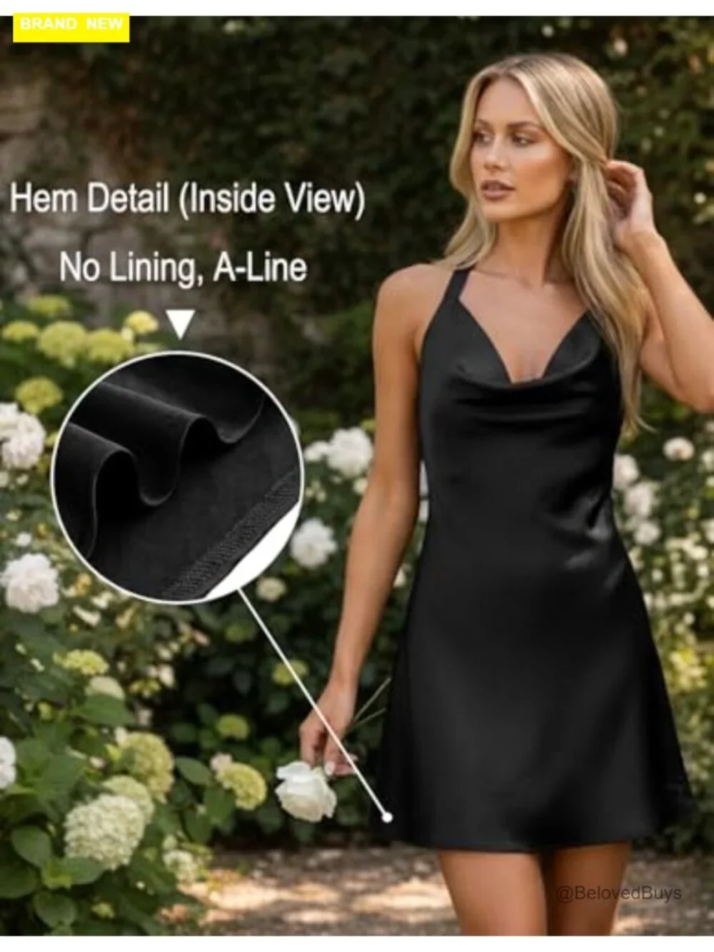 Halter Neck Backless Satin Mini Dress Bodycon Club Night Out